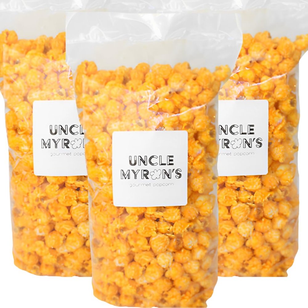 Uncle Myron's Cheddar Cheese Popcorn Snacks, 9 oz. Bags (Pack of 3), Cheese Popcorn, Cheddar Popcorn, Cheddar Cheese Popcorn, Cheddar Cheese, Gourmet Popcorn