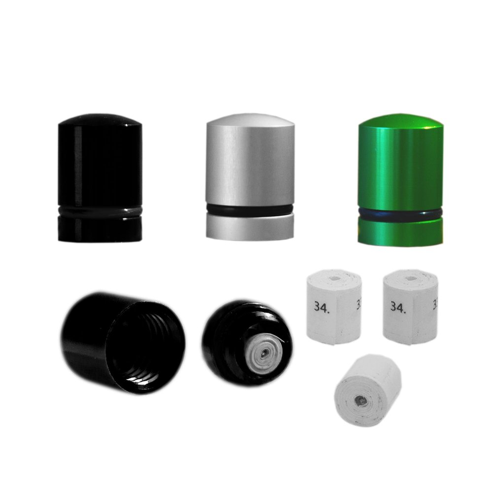 Magnetic Nano Geocache Micro Containers 4 Pack Log Rolls Waterproof Micro Cache Sneaky Camo - Black Silver Camo Pack Set & 4 Waterproof Paper Log Rolls included