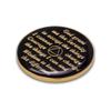 10 Year Sobriety Coin | Triplate AA Chip Recovery Anniversary Token (Black) view 4
