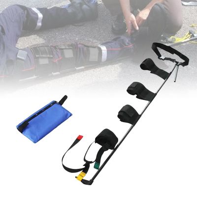 BAOZENP Emergency Leg Traction Splint - Professional Calf/Thigh Immobilization Device for First Aid & Rescue, Lightweight Aluminum Splint with Padded Straps