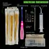 Airgoesin Tonsil Stone Remover, Stainless Steel Tonsil Stone Removal Tool, Long LED Tonsillolith Exorcism Kit, 50 Swabs and Curved Oral Irrigator Syringe to Get Rid of Bad Breath, 4 in 1 kit view 2