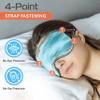 Quietstore Silk Sleep Mask - Mulberry Eye Masks for Sleeping, Luxury & Comfortable Face Blackout Cover for Women & Men with Adjustable Non - Slip Strap, Elastic Light Blocking (Turquoise) view 2