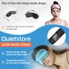 Quietstore Silk Sleep Mask - Mulberry Eye Masks for Sleeping, Luxury & Comfortable Face Blackout Cover for Women & Men with Adjustable Non - Slip Strap, Elastic Light Blocking (Turquoise) view 3