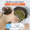 Quietstore Silk Sleep Mask - Mulberry Eye Masks for Sleeping, Luxury & Comfortable Face Blackout Cover for Women & Men with Adjustable Non - Slip Strap, Elastic Light Blocking (Green) view 3