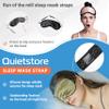 Quietstore Silk Sleep Mask - Mulberry Eye Masks for Sleeping, Luxury & Comfortable Face Blackout Cover for Women & Men with Adjustable Non - Slip Strap, Elastic Light Blocking (Green) view 4