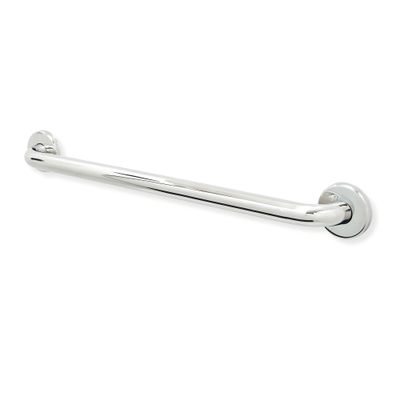 24 Shower Handle Smooth Grip | 304 Stainless Steel Grab Bars for Bathtubs and Showers | Polished Chrome ADA Standard Hand Rails for Seniors, Children, Injured People | Supports Upto 400lbs