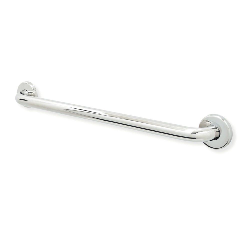 24 Shower Handle Smooth Grip | 304 Stainless Steel Grab Bars for Bathtubs and Showers | Polished Chrome ADA Standard Hand Rails for Seniors, Children, Injured People | Supports Upto 400lbs
