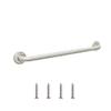 12 Shower Handle Smooth Grip | 304 Stainless Steel Grab Bars for Bathtubs and Showers | Brushed Nickel ADA Standard Hand Rails for Seniors, Children, Injured People | Supports Upto 400lbs view 1