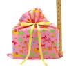 VZWraps Momma and Baby Animals Reusable Fabric Gift Bag (Medium 17 Inches Wide by 18 Inches High, Pink) view 3