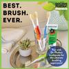 MOUTHWATCHERS Soft Flossing Manual Toothbrush for Adults, 2 Pack, Orange, Ultra Clean, Good for Sensitive Teeth and Gums, by Dr. Plotka's view 3
