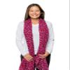 Insect Shield Wildflower Versatile Scarf Wrap for Insect & Bug Protection, Berry, One Size view 2