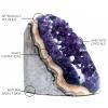 Natural Deep Purple Amethyst Crystal Geode from Uruguay 1lb-1.5lb, A Grade Amethyst Cluster, Premium Gift Box for Collectors Reiki Healing Positive Energy by GEMBOURY view 3