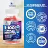 Vitamin B Complex Gummies - Extra Strength Super B Vitamin Gummy with Vitamin C For Immune Support - Energy Support Supplements with Folic Acid, Niacin, B6, B12 & Biotin for Men & Women - 60 Gummies view 4