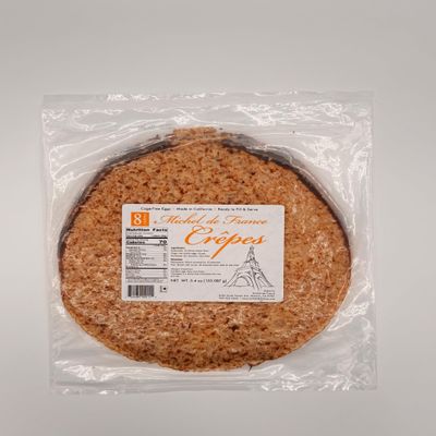 Pop Crepes-Buttermilk Crepes (Pack of 8), NEW PRESENTATION-Same Taste. Made in California, Cage-Free Eggs, Ready to Fill & Serve,10 inch crepes.