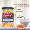 Yogurt Covered Papaya Dices by It's Delish, 3 LBS Jumbo Container | Kosher Dairy-Free Jumbo Yogurt Covered Fruit for Vegan Snacking | Dried Diced Papaya Coated in Yogurt-Flavored Shell Snack Treats view 3