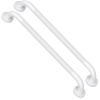 2 Pack 24 Inch Oil Rubbed White Shower Grab Bars w/Anti-Slip knurled Grip, iMomwee Stainless Steel Wall Mount Bathroom Safety Balance Handrail, Handicap Elderly Senior Assist Textured Grab Bar Handle view 1