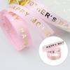 BESTOYARD Flower Decor Flower Decor Flower Decor Happy Mothers Day Ribbon Polyester Printed Ribbon DIY Packaging Ribbon Wrapping Ribbon Satin Ribbon Satin Ribbon Satin Ribbon view 3