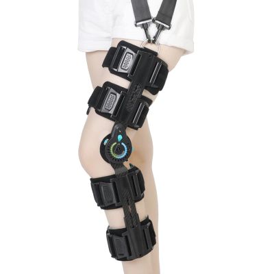 Carbon Fiber Adjustable Knee Fixation Brace Knee and Leg Fracture Meniscal Ligament Injury Lower Limbs Outer Protective Gear