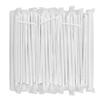 [100 Pcs] Bendy Individually Wrapped Plastic Straws - 8.25" Long Disposable Flexible Clear Drinking Straws view 1