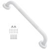 16 Inch Anti Slip Shower Grab Bar Oil Rubbed White, Munzong Bathroom Grab Bar, Knurled Bathroom Balance Bar,Safety Hand Rail Support Handicap Elderly Injury Senior Assist Bath Handle view 1