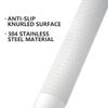 16 Inch Anti Slip Shower Grab Bar Oil Rubbed White, Munzong Bathroom Grab Bar, Knurled Bathroom Balance Bar,Safety Hand Rail Support Handicap Elderly Injury Senior Assist Bath Handle view 3