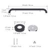 2 Pack 24 Inch Anti Slip Shower Grab Bar Oil Rubbed Black 1.25" Diameter,Munzong Bathroom Grab Bar, Knurled Bathroom Balance Bar,Safety Hand Rail Support Handicap Elderly Senior Assist Bath Handle view 2