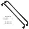 2 Pack 32 Inch Anti Slip Shower Grab Bar Oil Rubbed Black 1.25" Diameter, Munzong Bathroom Grab Bar, Knurled Bathroom Balance Bar,Safety Hand Rail Support Handicap Elderly Senior Assist Bath Handle view 1