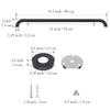 2 Pack 32 Inch Anti Slip Shower Grab Bar Oil Rubbed Black 1.25" Diameter, Munzong Bathroom Grab Bar, Knurled Bathroom Balance Bar,Safety Hand Rail Support Handicap Elderly Senior Assist Bath Handle view 2
