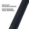 12 Inch Shower Grab Bar Oil Rubbed Black, Munzong Anti Slip Bathroom Grab Bar, Knurled Bathroom Balance Bar, Safety Hand Rail Support Handicap Elderly Injury Senior Assist Bath Handle view 3