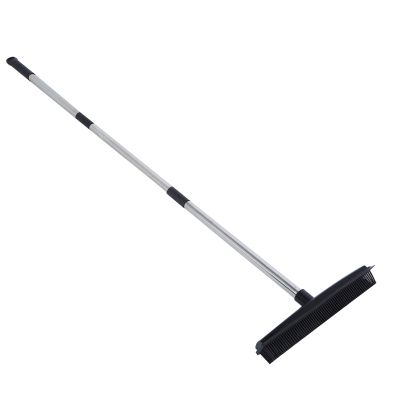 EBTOOLS Multifunction Telescopic Carpet Broom, Pet Hair Dust Removal Tool for Fluff Carpet, Hardwood Floor, Tile, Window, Daily Household (Black)
