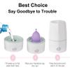 Mottery Menstrual Cup Sterilizer Period Cup Steamer Cleaner Machine High Temperature Wash Your Cup 99.9% Dirty 8 Minutes - Feminine Hygiene - Leak-Free (White Color) view 3