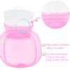 Denture Bath Case Denture Soaking Cup with Brush, Denture Holder Case Retainer Cleaning Case False Teeth Storage Box for Travel and Daily Use view 3