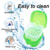 Keedolla Denture Cups for Soaking Dentures, Denture Cleaning Case Retainer Container Mouth Guard Bath Box Holder Case with Brush for Night Guard, Gum Shields and Dental Appliances view 4