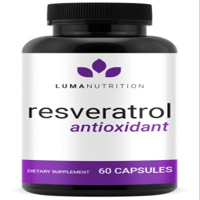 Luma Nutrition High Purity Resveratrol Supplement - 98% Trans-Resveratrol - Antioxidant - Resveratrol Capsules - Vegan & Gluten-Free - 60 Capsules