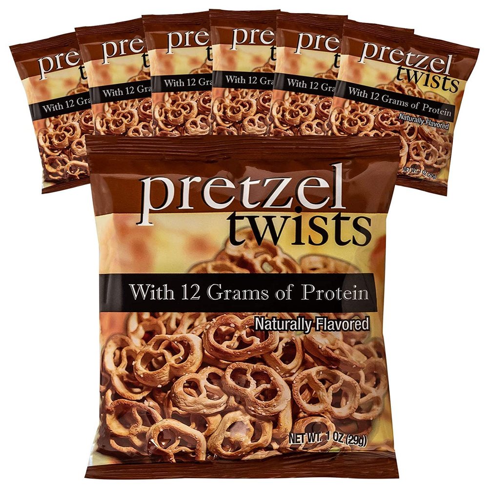 Nutmeg State Nutrition - Protein Pretzel Twists, 12g Protein, Low Calorie, Low Fat, Low Carb, High Fiber, Kosher, KETO Diet Friendly, Ideal Protein Compatible, 7 Bags