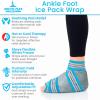 Arctic Flex Ankle Foot Ice Pack Wrap - Reusable Gel for Hot Cold Therapy - Large Soft Wrap for Injuries - Long-Lasting & Flexible for Pain Relief, Achilles Tendonitis, Sprains, Swelling view 2