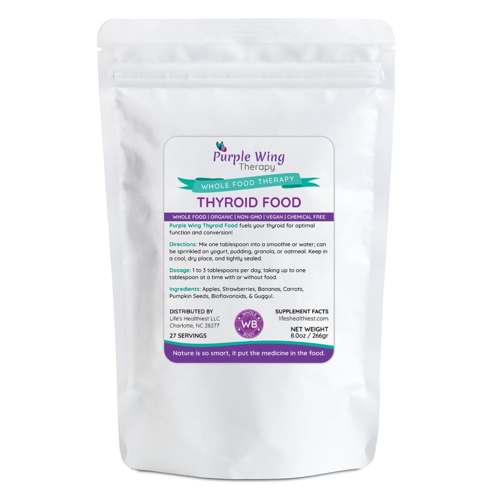 Lifes Healthiest Thyroid Food GoodFood Powder Blend - 100% bio-Available nutrients from Good Food. Organic, Plant-Based, Non-GMO, Clean and raw. 60 Servings.
