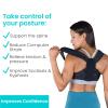 Vive Posture Corrector for Women & Men - Upper Back Brace for Kyphosis view 4