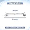 18 Grab Bars for Shower 1.5 Dia | ADA Handicap Grab Bars for Wall can Hold Up to 400 lbs | Anti-Slip Shower Grab Bars for Seniors, Made of 304 Stainless Steel view 4
