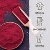 Sunwarrior Beet Root Powder Nitric Oxide Increase Stamina Blood and Flow Circulation Natural Non-GMO Keto Vegan Superfood for Smoothies Acai Pudding Baking 360g sq tub (90 Servings) Organic Harvest view 4