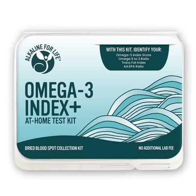 Omega-3 Index Plus Test Kit - Check Blood Levels of Omega-3, Trans Fats, and Omega-6:Omega-3 Ratios | at Home Omega Bloodsopt Test Kit