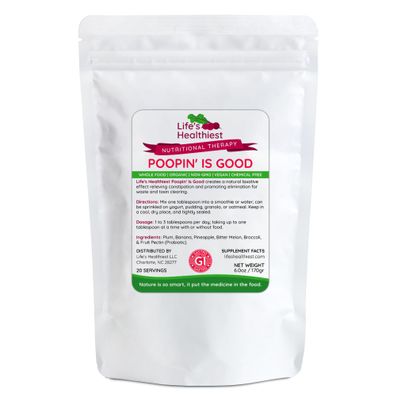 The Beet Lady Lifes Healthiest Poopin' is Good GoodFood Powder Blend - 100% bio-Available nutrients from Good Food. Organic, Plant-Based, Non-GMO, Clean and raw. 60 Servings.