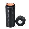 Foern Cigar Case Travel Humidor, Cigar Tubes Metal, Cigar Jar with Cigar Hygrometer Humidifier, Gift for The Cigar Lover Women Men Friends,Black view 2