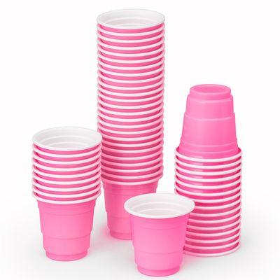 xo, Fetti Party Decorations Pink Plastic Shot Glasses - 50 Matte Disposable 2 oz Cups | Bachelorette Party, Birthday Party, Party Favors, Baby Shower Supplies