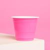 xo, Fetti Party Decorations Pink Plastic Shot Glasses - 50 Matte Disposable 2 oz Cups | Bachelorette Party, Birthday Party, Party Favors, Baby Shower Supplies view 3