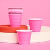 xo, Fetti Party Decorations Pink Plastic Shot Glasses - 50 Matte Disposable 2 oz Cups | Bachelorette Party, Birthday Party, Party Favors, Baby Shower Supplies view 4