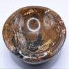 4.5" 660g Multicolor Ocean Jasper w/Open Small Druzy Carved Bowl Polished Natural Orbicular Orbs Collectible Gemstone Crystal Mineral Ashtray Specimen Cup - Madagascar view 1
