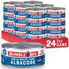Bumble Bee Solid White Albacore Tuna in Water, 7 oz Can (Pack of 24) - Wild Caught Tuna - 37g Protein per Serving, High in Omega-3s - Non-GMO Project Verified, Gluten Free, Kosher view 1
