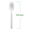 GreenWorks 5.5" Compostable CPLA Spork and Napkin (2 in 1), BPI Certified,500 Count Individually Wrapped With Compostable Wrapper view 2