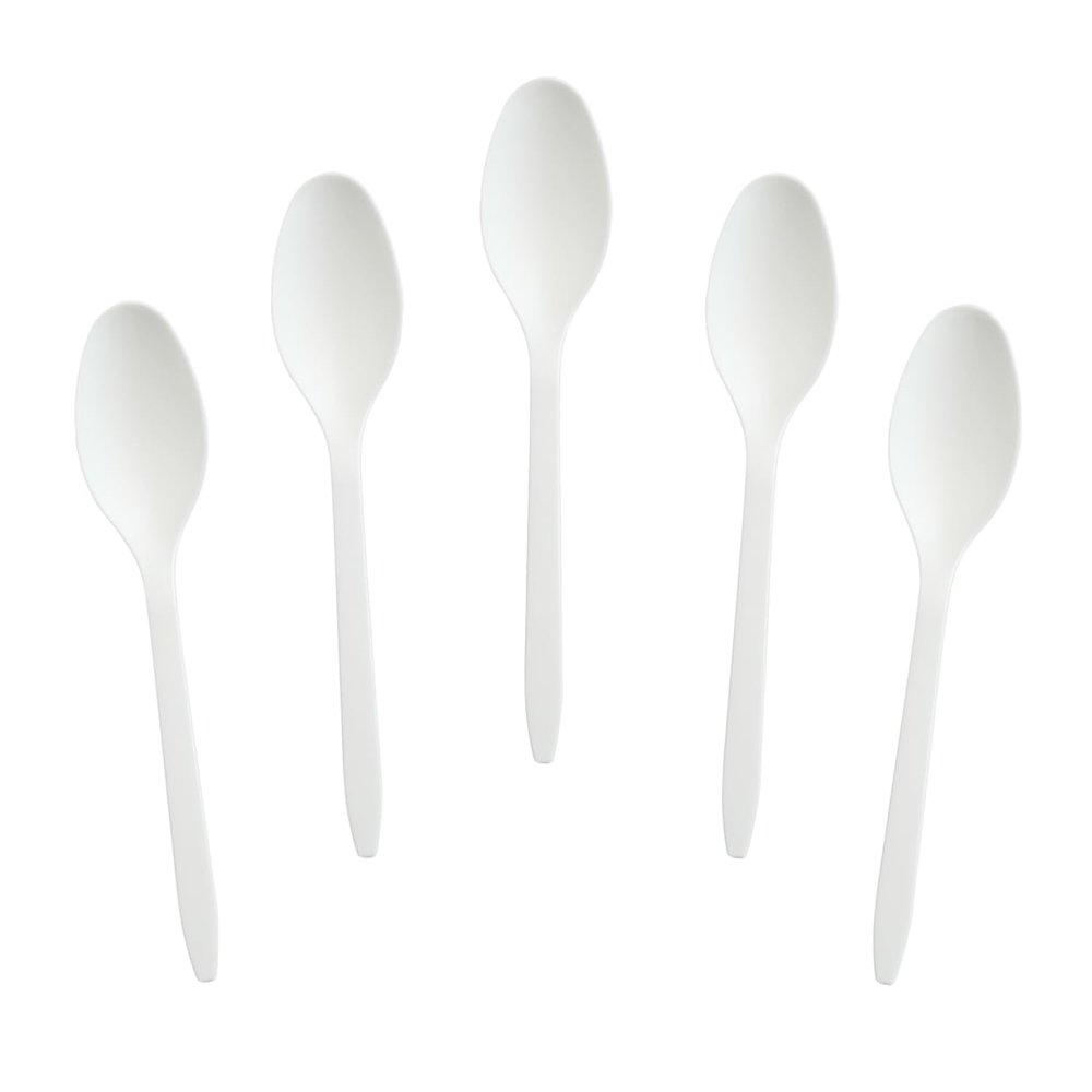 GreenWorks 200 Count 4.5" Mini Compostable Spoons,Small Tasting Spoon for Icecream,Dessert,Coffee,Sampling